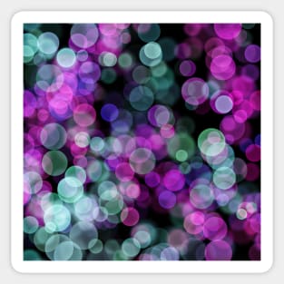 Teal Purple Bubbles Sticker